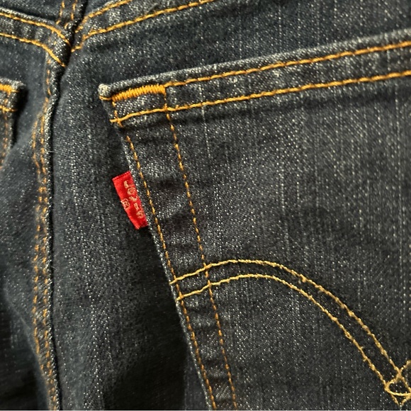 Levis 512 Jeans Women’s 8M Mid Rise Red Tag Medium Wash Logo Denim - Picture 7 of 11